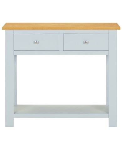 Table console 83x30x73 cm Bois de chêne massif 