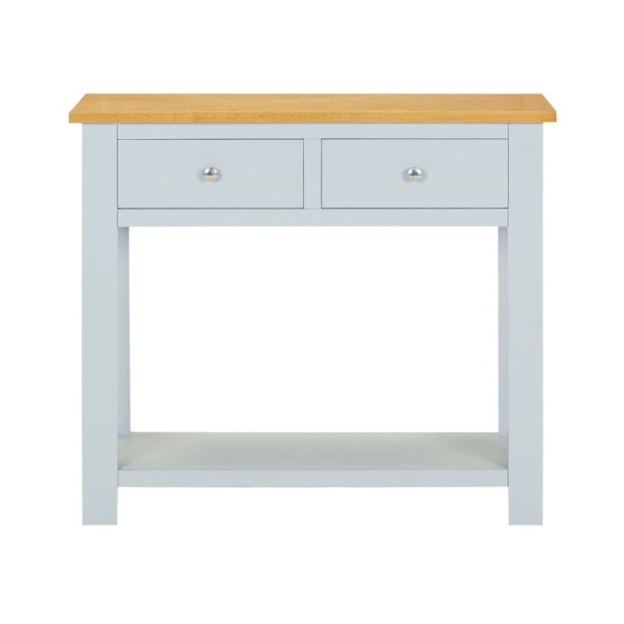 Table console 83x30x73 cm Bois de chêne massif 