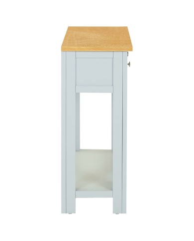 Table console 83x30x73 cm Bois de chêne massif 