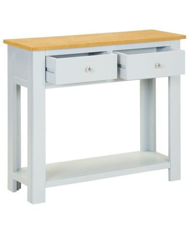 Table console 83x30x73 cm Bois de chêne massif 