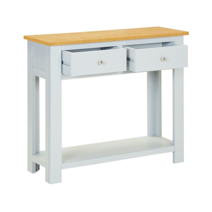 Table console 83x30x73 cm Bois de chêne massif 