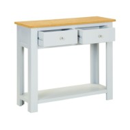 Table console 83x30x73 cm Bois de chêne massif 