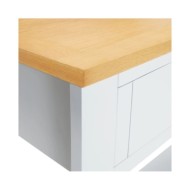 Table console 83x30x73 cm Bois de chêne massif 