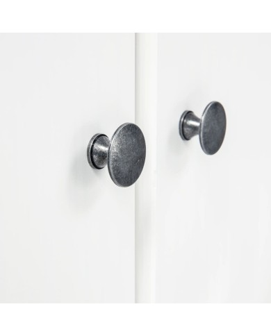 Garde-robe à 2 portes Hill Range Blanc 89x50x170 cm Pin solide
