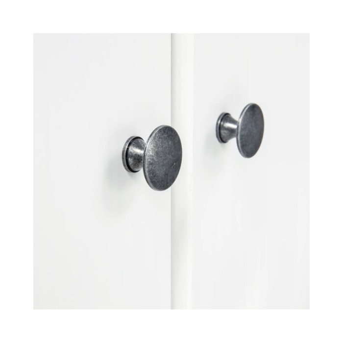 Garde-robe à 2 portes Hill Range Blanc 89x50x170 cm Pin solide
