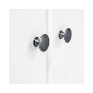 Garde-robe à 2 portes Hill Range Blanc 89x50x170 cm Pin solide