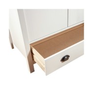 Garde-robe à 2 portes Hill Range Blanc 89x50x170 cm Pin solide