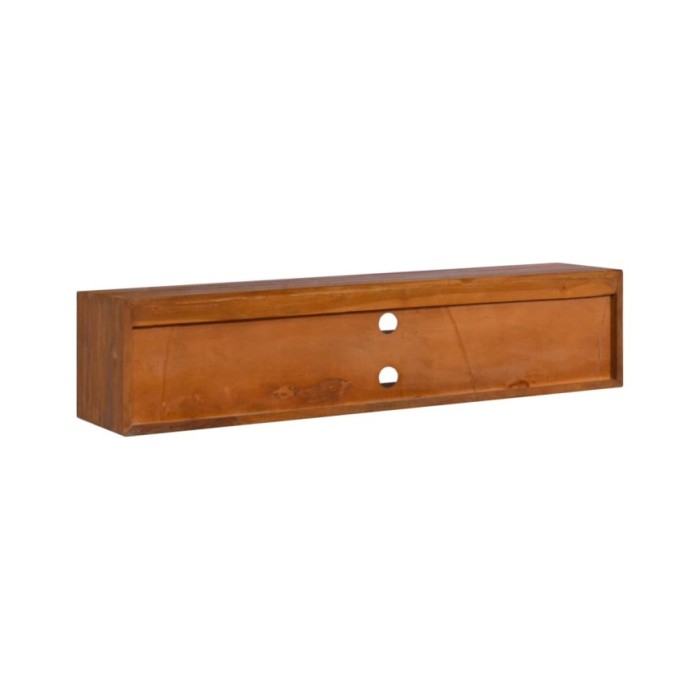Meuble TV mural 135x30x30 cm Bois de teck massif
