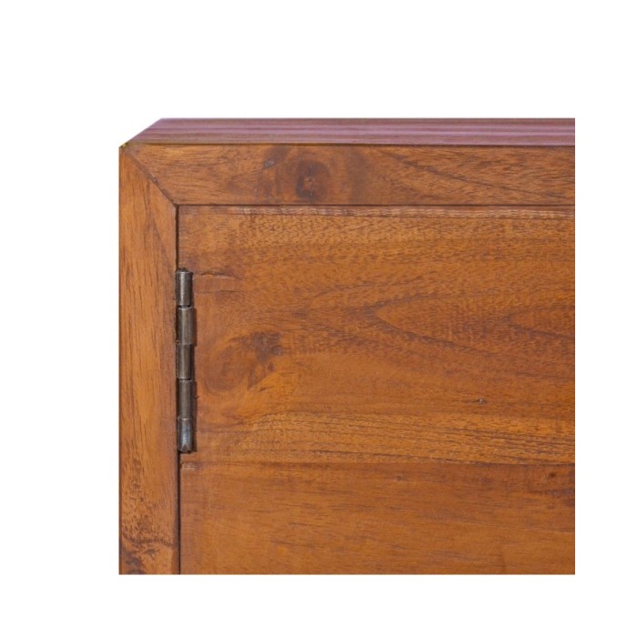 Meuble TV mural 135x30x30 cm Bois de teck massif