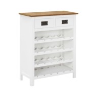 Casier à bouteilles 72x32x90 cm Bois de chêne massif
