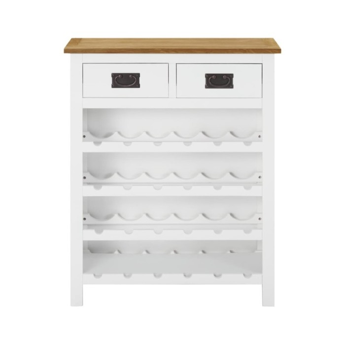 Casier à bouteilles 72x32x90 cm Bois de chêne massif