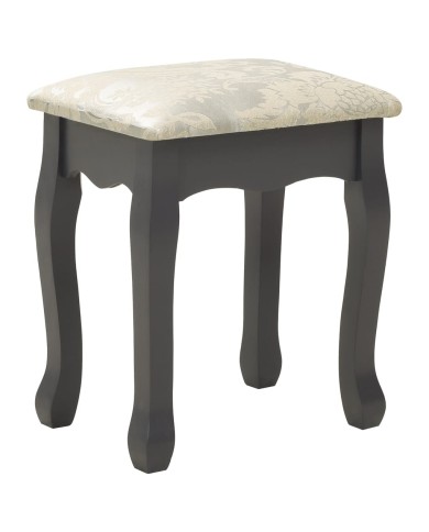 Ensemble de coiffeuse avec tabouret Gris 100x40x146cm Paulownia