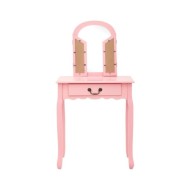 Coiffeuse et tabouret Rose 65x36x128 cm Bois de paulownia MDF