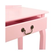 Coiffeuse et tabouret Rose 65x36x128 cm Bois de paulownia MDF