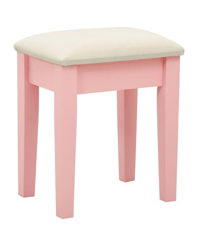 Coiffeuse et tabouret Rose 65x36x128 cm Bois de paulownia MDF