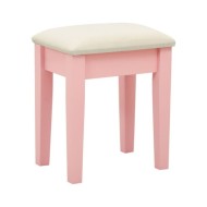 Coiffeuse et tabouret Rose 65x36x128 cm Bois de paulownia MDF