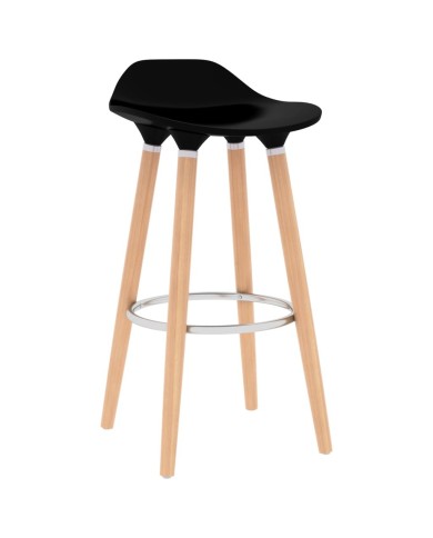 Tabourets de bar 2 pcs Noir