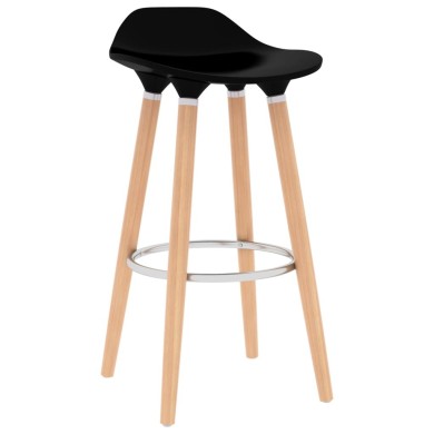 Tabourets de bar 2 pcs Noir