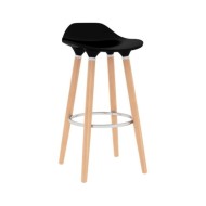 Tabourets de bar 2 pcs Noir