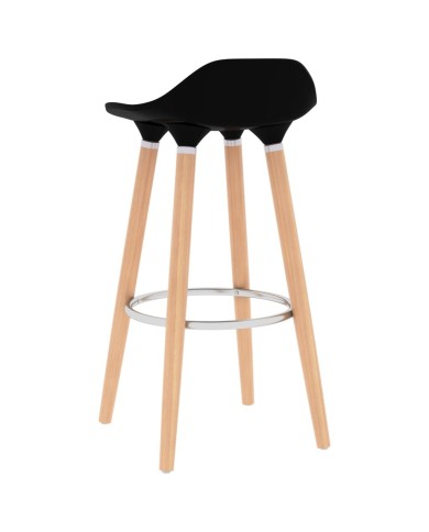 Tabourets de bar 2 pcs Noir