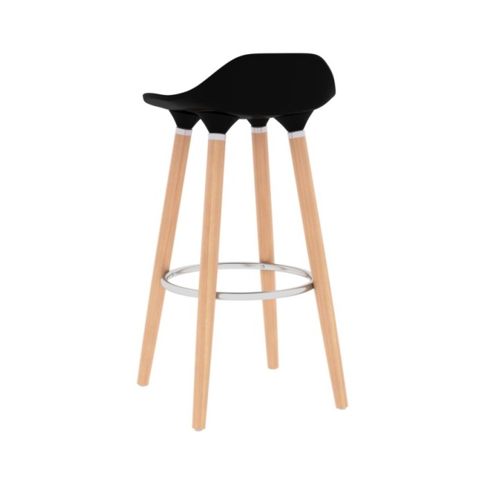 Tabourets de bar 2 pcs Noir
