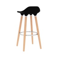Tabourets de bar 2 pcs Noir
