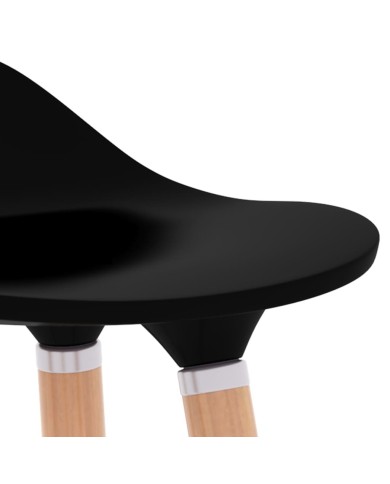 Tabourets de bar 2 pcs Noir
