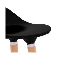Tabourets de bar 2 pcs Noir