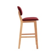 Tabourets de bar 2 pcs Rouge bordeaux Tissu