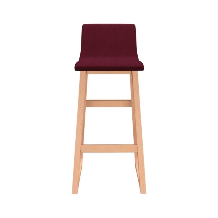 Tabourets de bar 2 pcs Rouge bordeaux Tissu