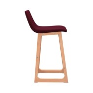Tabourets de bar 2 pcs Rouge bordeaux Tissu