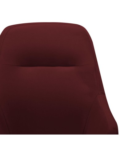 Chaise à bascule Rouge bordeaux Tissu