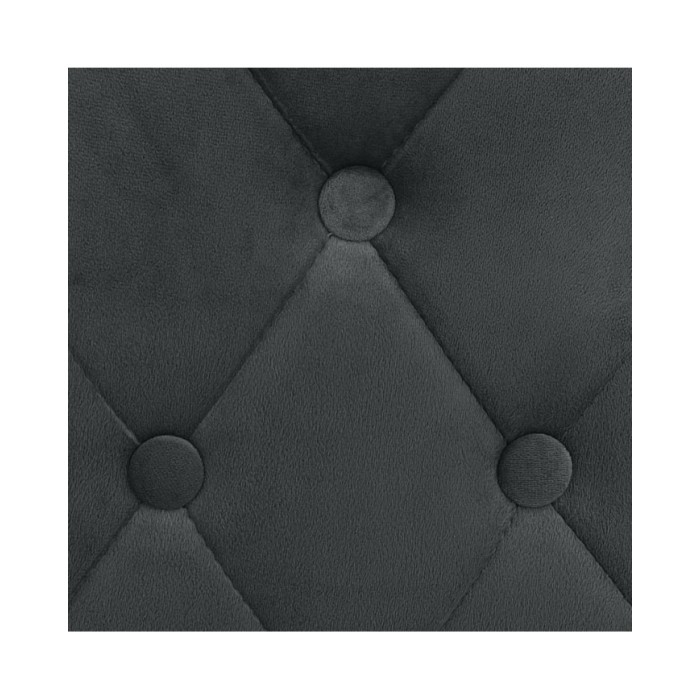 Chaises de bar 2 pcs Gris foncé Velours