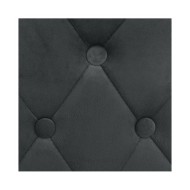 Chaises de bar 2 pcs Gris foncé Velours