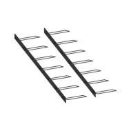 Casiers à bouteilles muraux pour 14 bouteilles 2 pcs Noir Métal