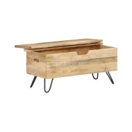 Coffre 90x40x45 cm Bois solide de manguier