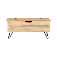 Coffre 90x40x45 cm Bois solide de manguier
