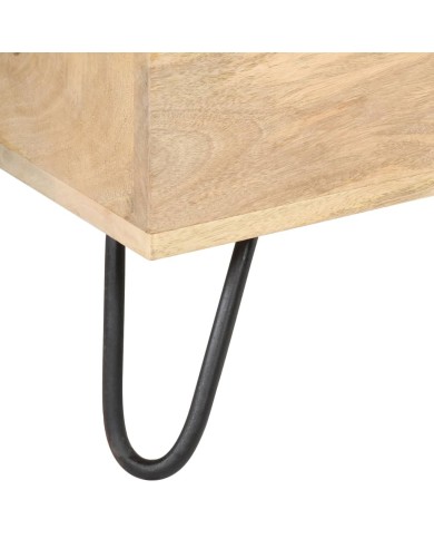 Coffre 90x40x45 cm Bois solide de manguier