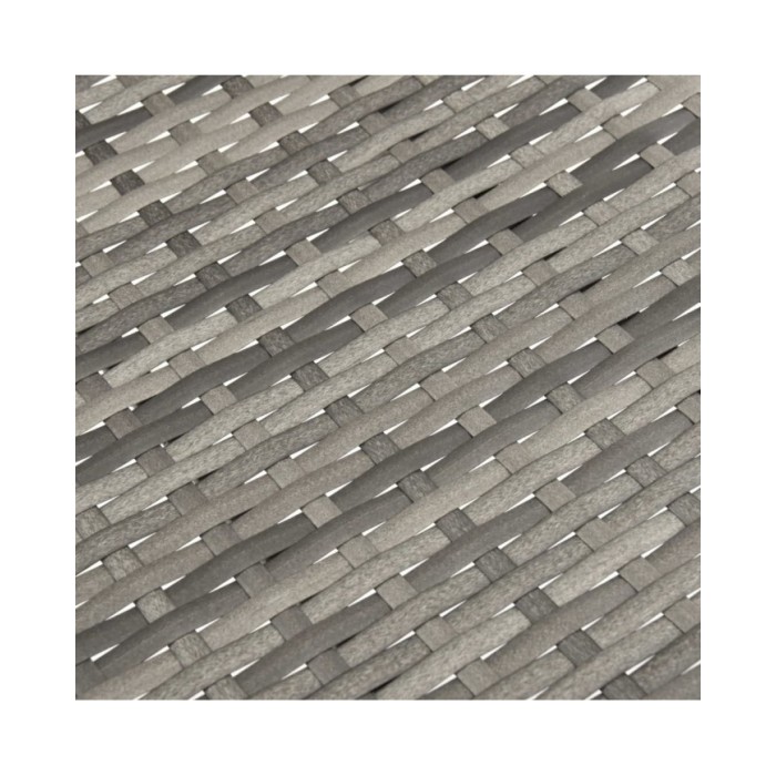 Chaises empilables d'extérieur 4 pcs Gris Résine tressée
