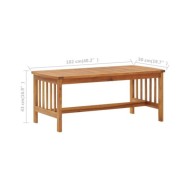 Table basse 102x50x43 cm Bois d'acacia solide