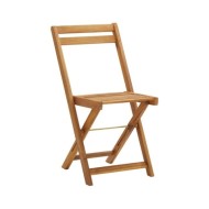 Meuble de bistro pliable 3 pcs et coussins Bois d'acacia solide