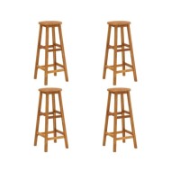 Tabourets de bar 4 pcs Bois d'acacia solide