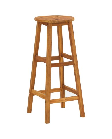 Tabourets de bar 4 pcs Bois d'acacia solide