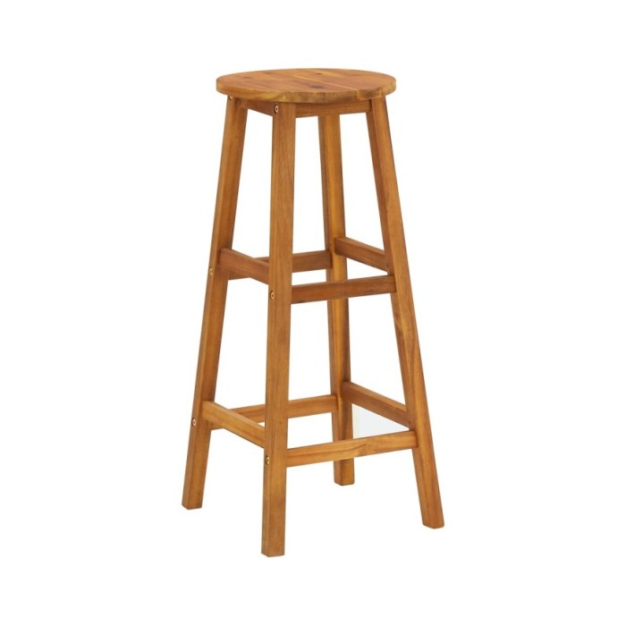 Tabourets de bar 4 pcs Bois d'acacia solide