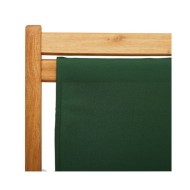 Chaise pliable de plage Bois d'eucalyptus et tissu Vert