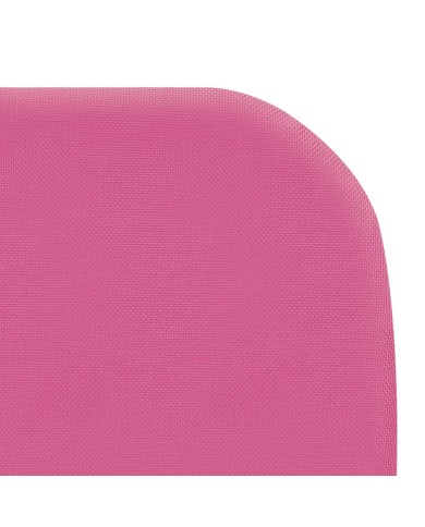 Chaises longues pliables 2 pcs Acier et tissu Rose