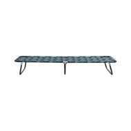 Chaise longue pliable Acier Motif de feuilles