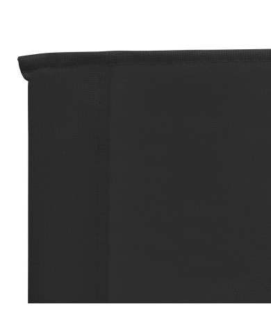 Chaises de plage pliables 2 pcs Noir Tissu