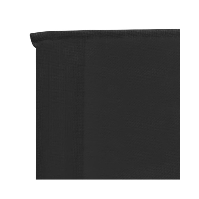 Chaises de plage pliables 2 pcs Noir Tissu