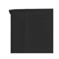 Chaises de plage pliables 2 pcs Noir Tissu